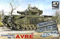 AFV Club Churchill MK IV AVRE with vinyl & work.tr. – 1:35 bouwpakket