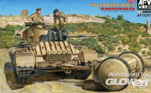 AFV Club Valentine Mk.III With Rotatrailer– 1:35 bouwpakket