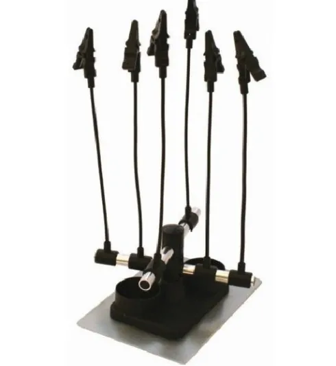 Airbrush klemhouder voor het vastklemmen van objecten met 6 klemmen