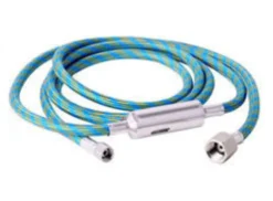 Airbrush slang blauw met snelkoppeling 1.80m – G1/8-G1/4