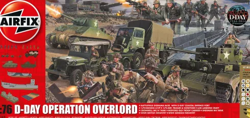 Airfix D-Day Operation Overlord Giant Gift Set in 1:72 bouwpakket met lijm en verf
