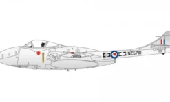 Airfix DH Vampire TII Starter Set in 1:72 bouwpakket met lijm en verf