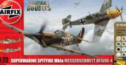 Airfix Dogfight Double Spitfire 1A/BF 109E – 1:72 bouwpakket met lijm en verf