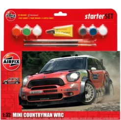 Airfix Mini Countryman WRC Starter Set in 1:32 bouwpakket met lijm en verf