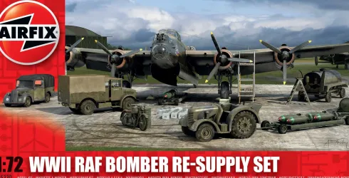 Airfix WWII Bomber Re-Supply Set in 1:72 bouwpallet
