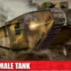 Airfix WW I Tank Mk. 1 in 1:76 bouwpakket (heruitgave ’25)