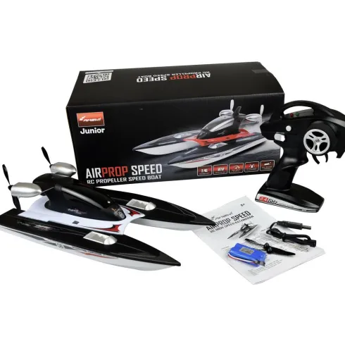 Amewi AirProp Speedboot Katamaran RTR Zwart/Wit