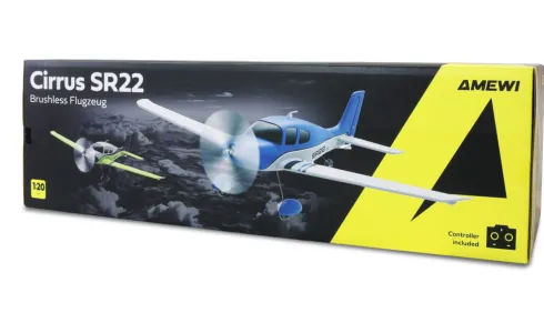 Amewi Cirrus SR22 Brushless 520mm 4CH 3D/6G RTF – Blauw