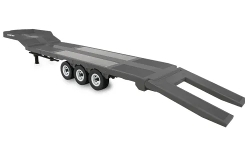 Amewi Flatbed Semi-Trailer Drie Assen voor Scania 1/18 – Zilver