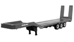 Amewi Flatbed Semi-Trailer Drie Assen voor Scania 1/18 – Zilver