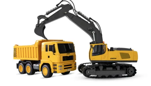 Amewi 2-in-1 Set Kettenbagger & Muldenkipper – 1/18 RTR
