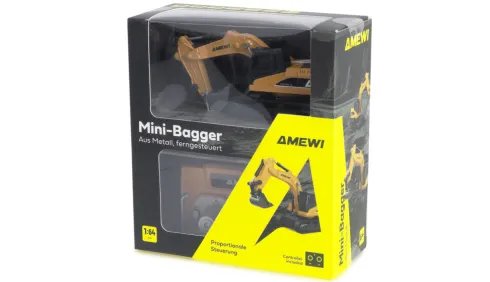 Amewi Mini Metal Graafmachine 1/64 RTR – 8-Kanaals Proportionele Besturing