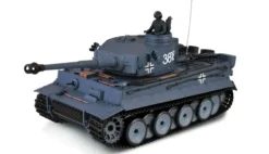 Amewi Tiger I 1/16 Standard Line RC tank IR/BB in een houtenkrat