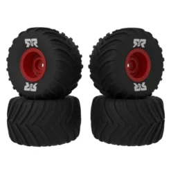 ARRMA dBoots Chevron MT Tire Set Glued Red 2 Pairs GROM – ARA-2585