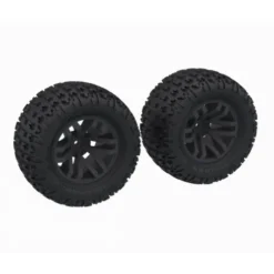 ARRMA dBoots FORTRESS MT Tire Set Glued Black 2 – ARA-1608