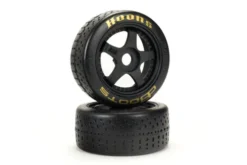 Arrma DBoots Hoons 42/100mm Gold Belted Tires With 2.9″ 5-Spoke Wheels (2)