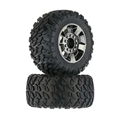 ARRMA DBOOTS RAGNAROK TIRE SET GLUED – BLACK CHROME 2PCS – AR550035