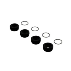 ARRMA Front Hub Nut Includes O-Rings, Aluminum, Black (4) – ARA330775