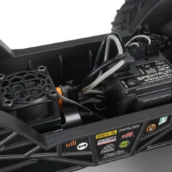 ARRMA 1/16 Gorgon Grom 4×4 Brushed Monster Truck RTR Geel compleet met Spektrum 7.4V 1400mAh 2S LiPo accu en USB-C lader