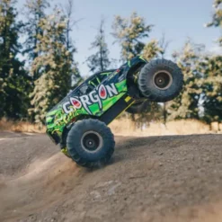 ARRMA 1/10 GORGON 4X2 MEGA 550 Brushed Monster Truck RTR Geel compleet met accu en lader