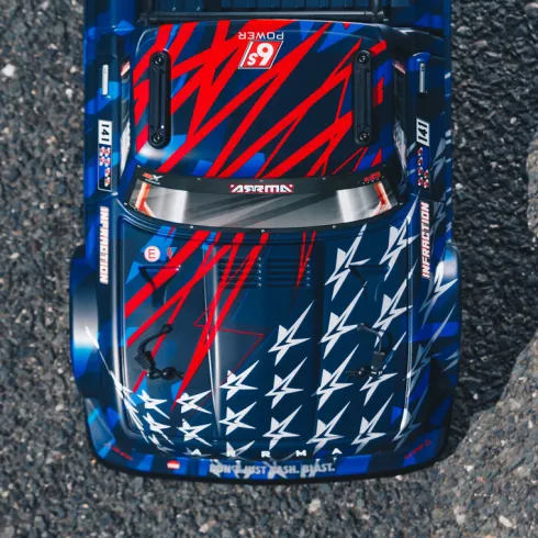 ARRMA INFRACTION 2020 V2 6S BLX 1/7 Brushless Street Basher 4WD RTR – Blauw