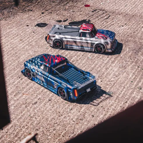 ARRMA INFRACTION 2020 V2 6S BLX 1/7 Brushless Street Basher 4WD RTR – Blauw