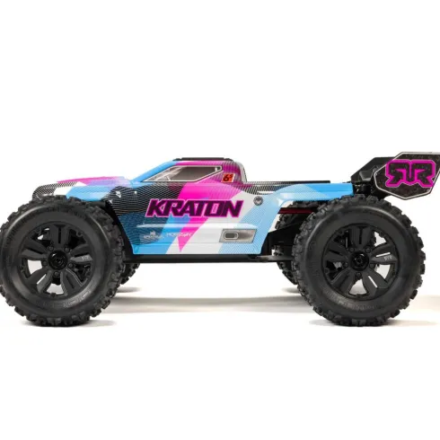 ARRMA 1/8 KRATON 6S V6 4X4 BLX Brushless Speed Monster Truck RTR Blauw/Roze Versie 2025