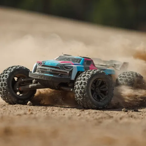 ARRMA 1/8 KRATON 6S V6 4X4 BLX Brushless Speed Monster Truck RTR Blauw/Roze Versie 2025