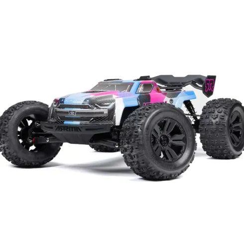 ARRMA 1/8 KRATON 6S V6 4X4 BLX Brushless Speed Monster Truck RTR Blauw/Roze Versie 2025
