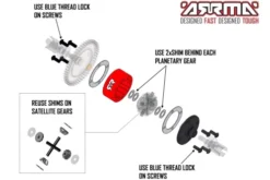 ARRMA Metal Diff Case – ARA220050