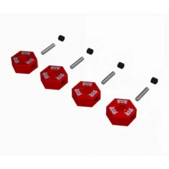 ARRMA 12mm Wheel Hex Set Metal 4 Red – ARA-2982