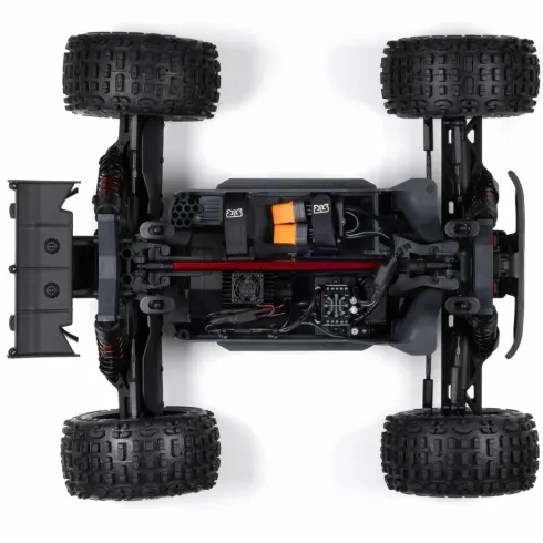 ARRMA 1/10 OUTCAST 4S 4X4 Brushless Stunt Truck RTR Gun Metal 80km/h zonder accu en lader