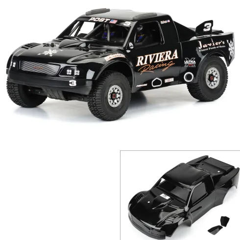 ARRMA 1/7 Pre-Cut 1997 Ford F-150 Trophy Truck Riviera Black Body ARRMA Mojave