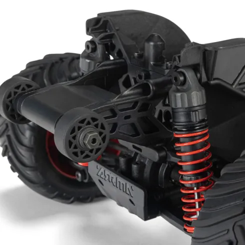ARRMA 1/16 Quake Grom 4×4 Brushed Monster Truck RTR Paars compleet met Spektrum 7.4V 1400mAh 2S LiPo accu en USB-C lader