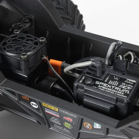 ARRMA 1/16 Quake Grom 4×4 Brushed Monster Truck RTR Paars compleet met Spektrum 7.4V 1400mAh 2S LiPo accu en USB-C lader