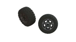ARRMA Ragnarok Mt’ Tire ST Glued (Black Chrome) (2) – ARA550053