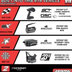 ARRMA 1/10 SENTON 223S BLX Brushless 4X4 Short Course Truck RTR DSC Geel