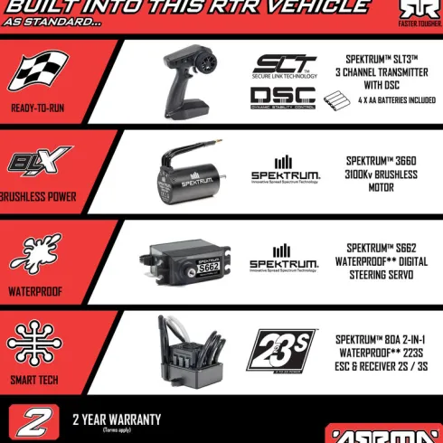 ARRMA 1/10 SENTON 223S BLX Brushless 4X4 Short Course Truck RTR DSC Geel