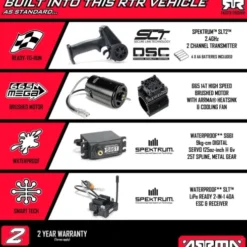 ARRMA 1/8 TYPHON MEGA 665 4X4 Brushed Buggy Geel RTR zonder accu en lader