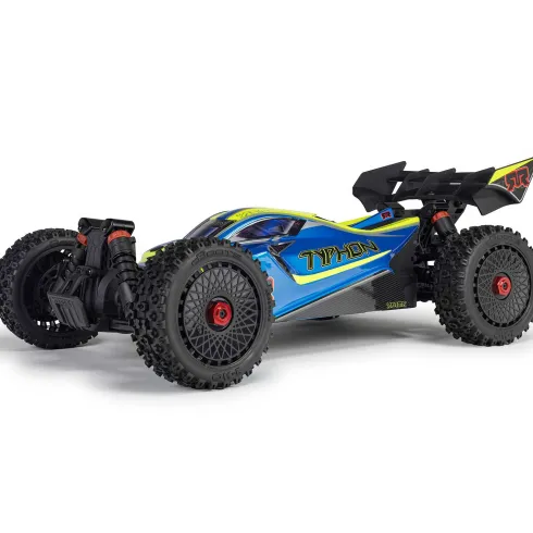 ARRMA 1/8 TYPHON 223S DSC 4X4 RTR Brushless Buggy Blauw