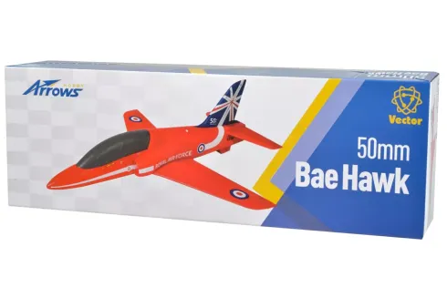 Arrows RC Vliegtuig Bae Hawk 50mm PNP met Vector Gyroscoop (zonder accu / lader / zender met ontvanger)