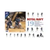 Artesania Latina New Set of 19 Metal Figurines for British Royal Navy Ships