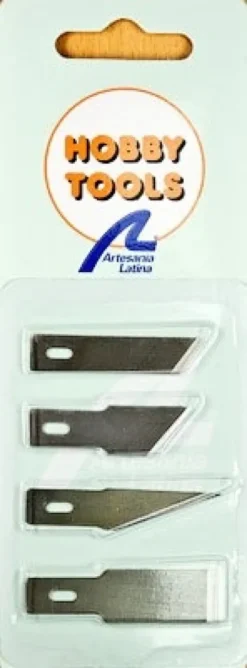 Artesania Latina Set 4 verschillende messen voor Cutter No.5 – 27048