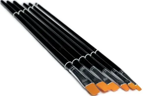 Artino Elegance Penseelset – 6 stuks (synthetische platte kwasten) ideaal voor modelbouw
