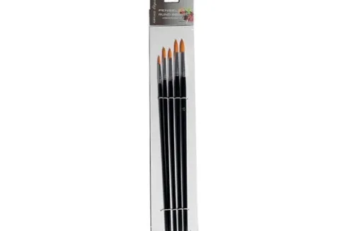 Artino Elegance Penseelset – 5 stuks (synthetische ronde penselen) ideaal voor modelbouw
