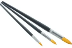 Artino Kunstenaars­penselset – 3 stuks (synthetische ronde penselen) ) ideaal voor modelbouw