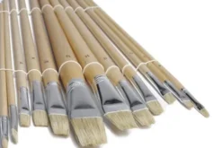 Artino Kunstenaars­penselset – 12 stuks (natuurhout steel) ideaal voor modelbouw