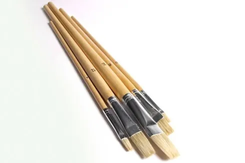 Artino Kunstenaarspenselset – 5 stuks (natuurhouten steel) ideaal voor modelbouw