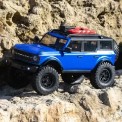 Axial 1/24 SCX24 2021 Ford Bronco 4WD Truck Brushed RTR Blauw