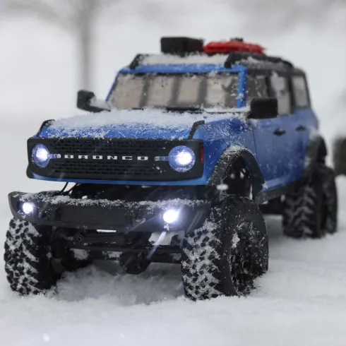 Axial 1/24 SCX24 2021 Ford Bronco 4WD Truck Brushed RTR Blauw